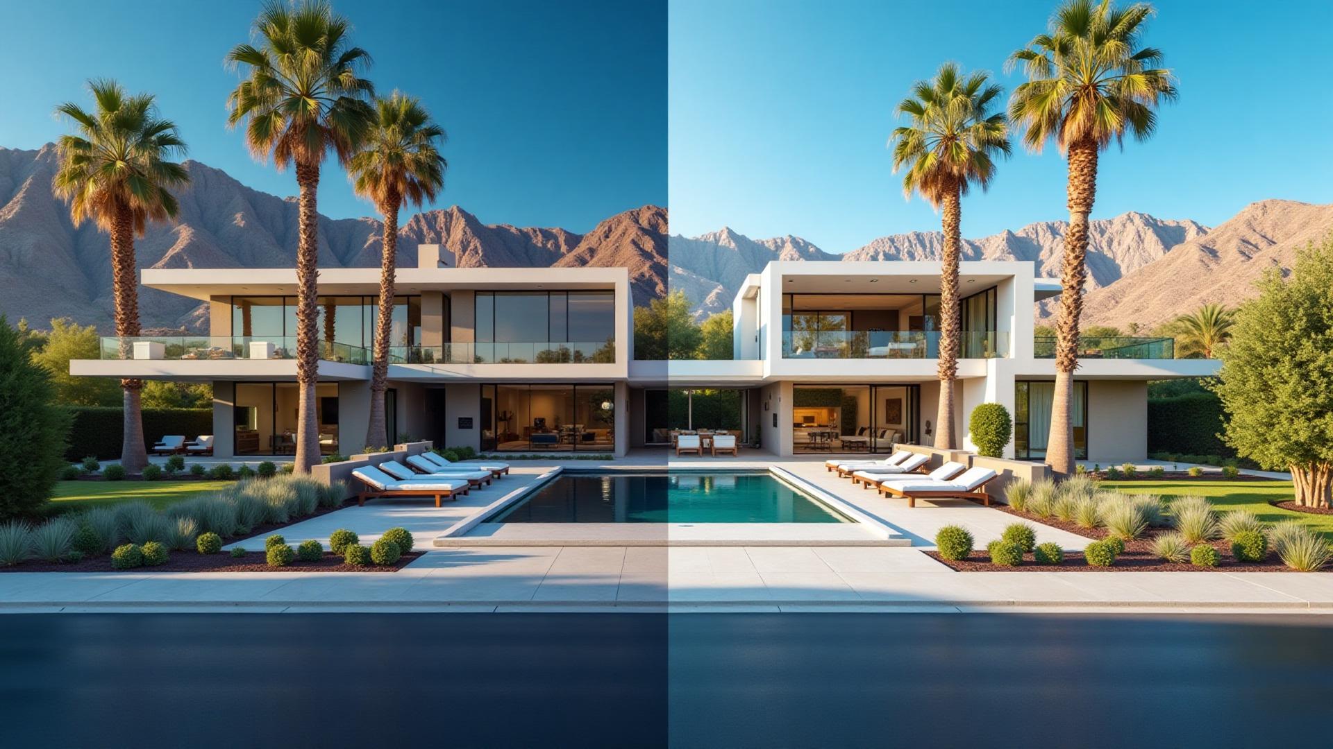 Luxury home comparison between Las Vegas and California lifestyle