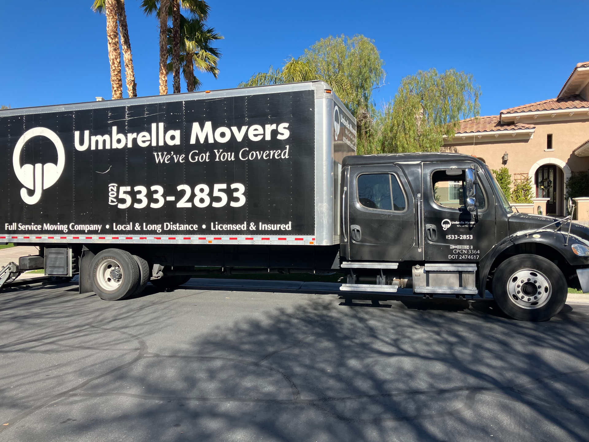 Umbrella Movers truck at Southern Highlands destination